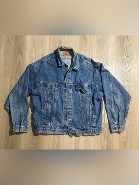 Vintage Biloxi Blues Levi Jean Jacket (70507-0214) Made in USA - Size Large
